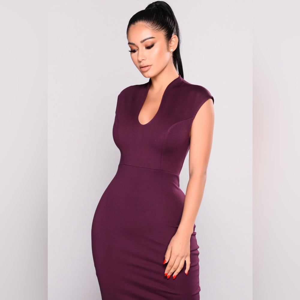 Purple Midi Dress